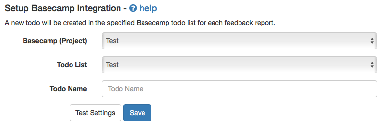 Basecamp Integration Stage 3